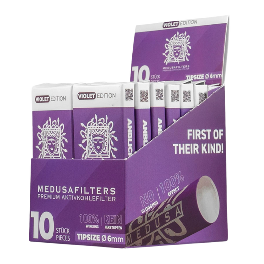 Medusa Aktivkohlefilter 10 Stk 6mm Violet