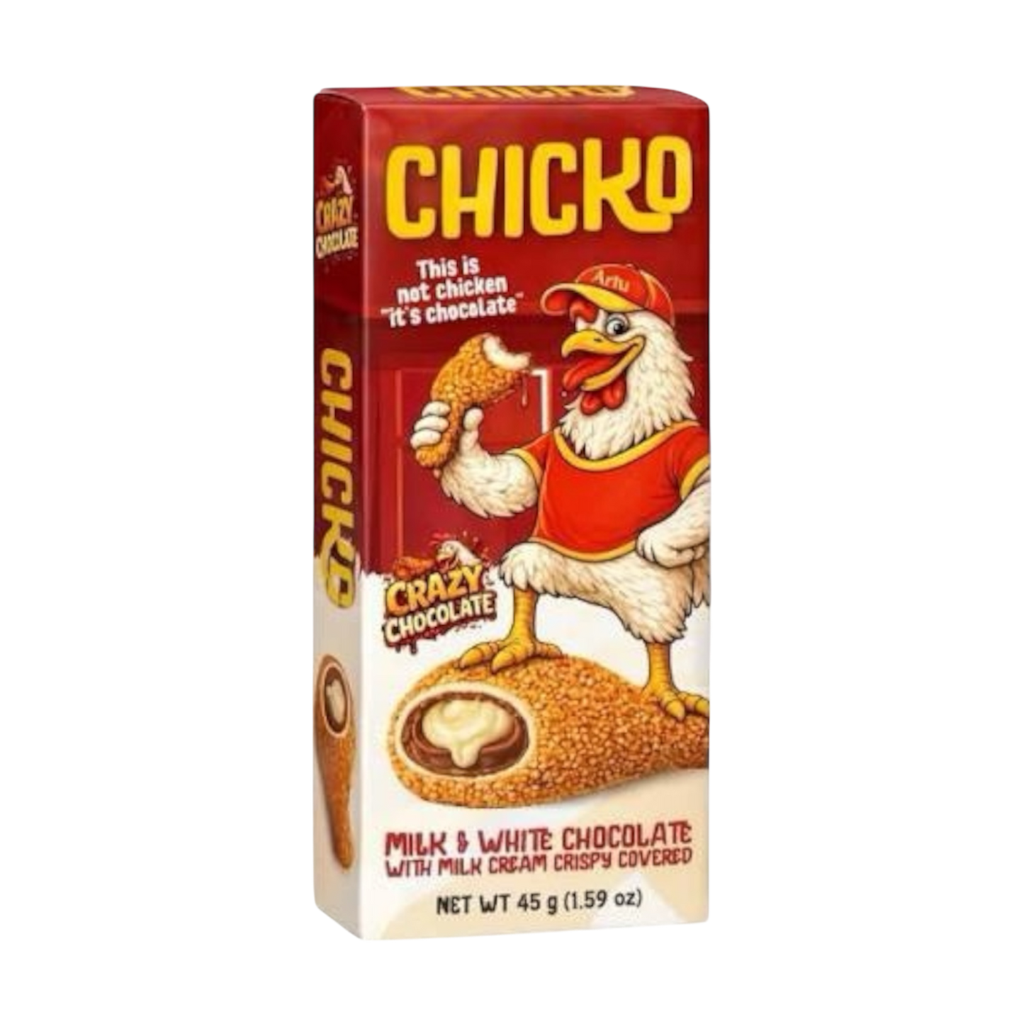 Chicken Wing Schokolade Milk & White 50g