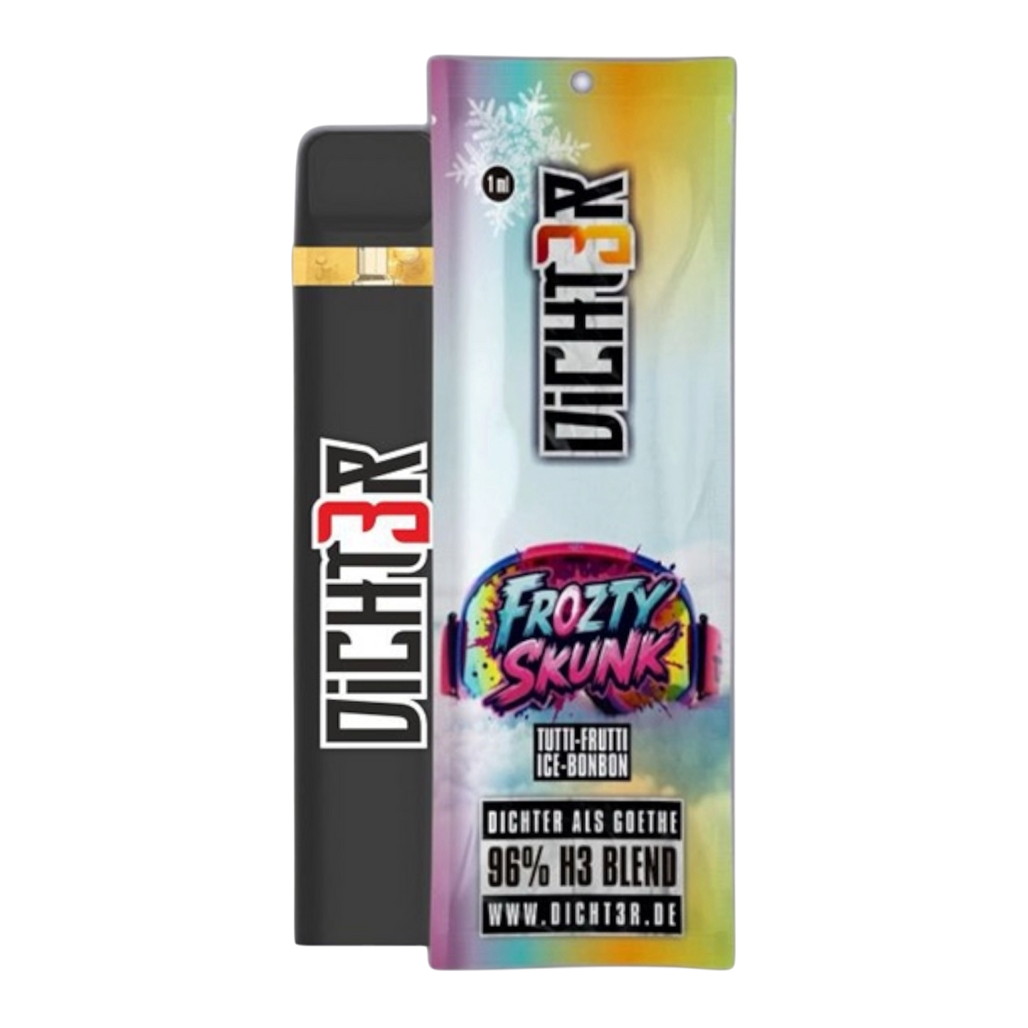 DICHT3R H3 Superior Frozty Skunk Tutti Frutti & Ice Bonbon 96%