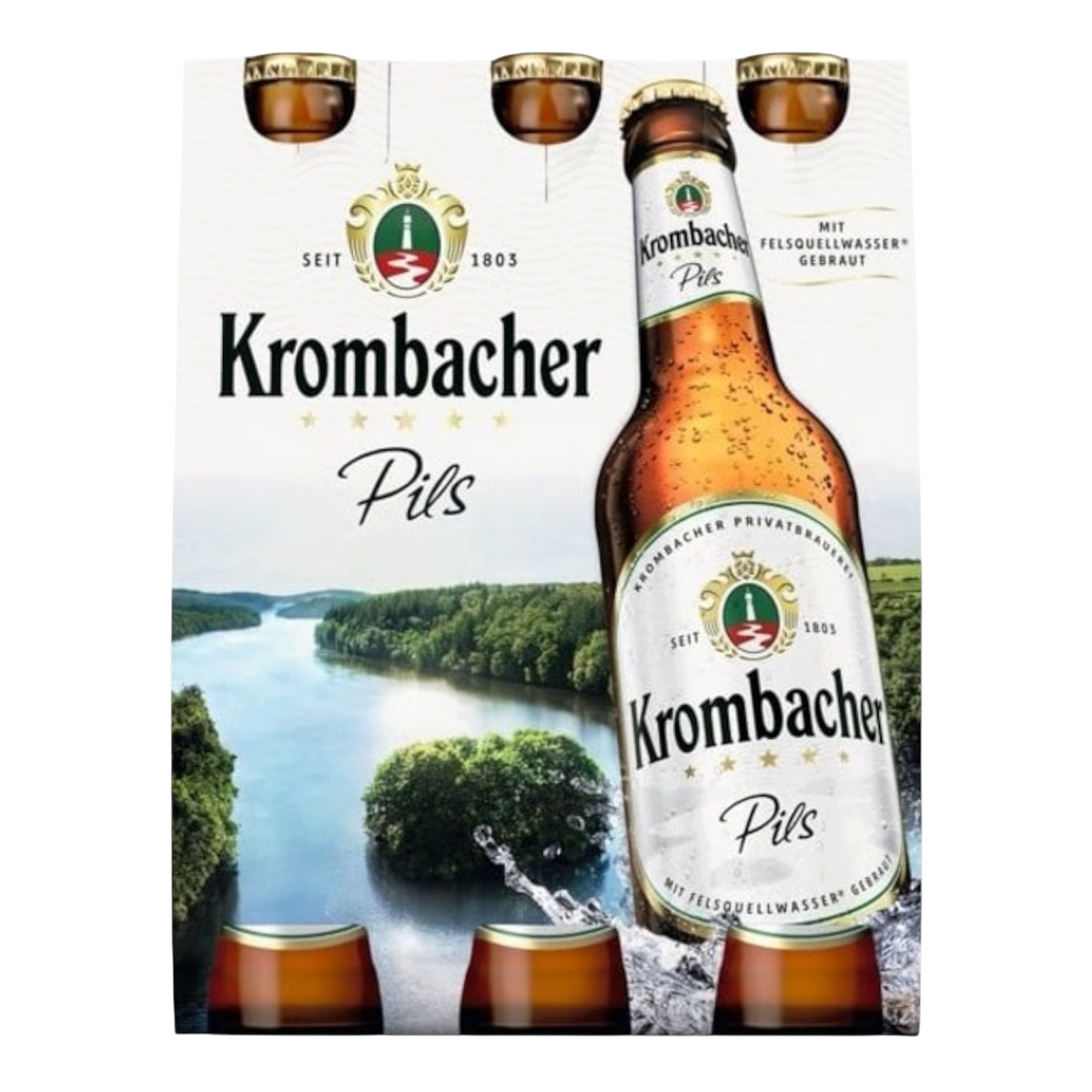 Krombacher Pils 6er Gebinde 0,33l