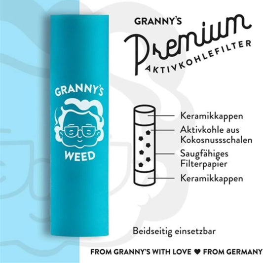 Grannys Weed Premium Aktivkohlefilter 6,9mm 50 Stk