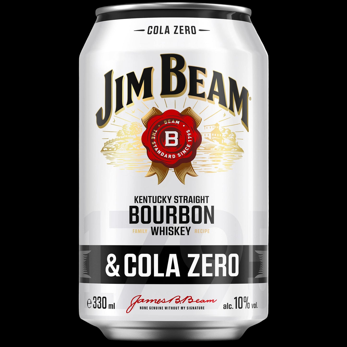 JIM BEAM & Cola Zero Mixgetränk 0,33l 10% vol.