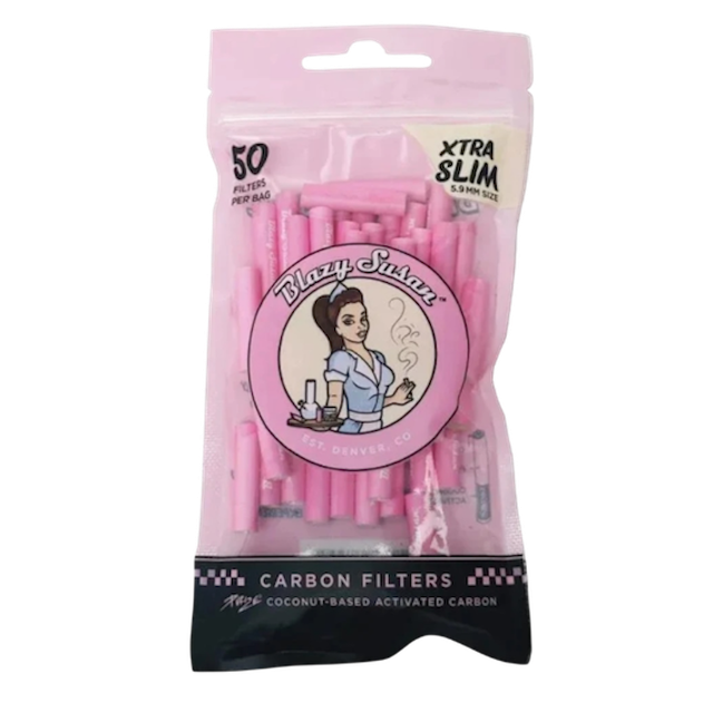 Blazy Susan x PURIZE Aktivkohlefilter – Xtra Slim (50 Stück)