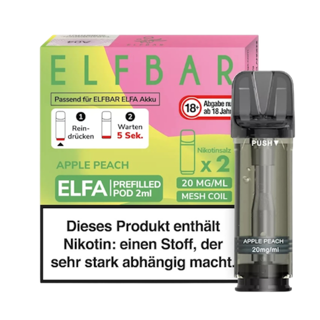 ELFBAR® ELFA Pods – Apple Peach (2 Stück)