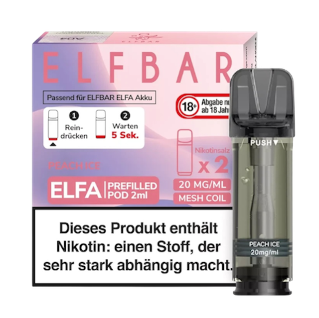 ELFBAR ELFA Pod Peach Ice (Juicy Peach) 20mg