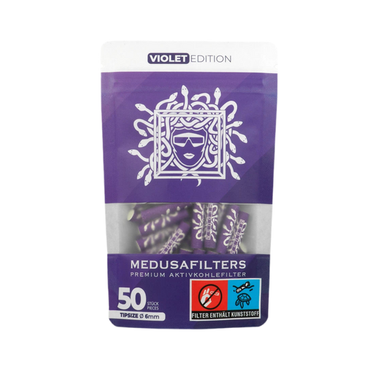 Medusafilters Aktivkohlefilter 6mm VIOLET 50 Stk