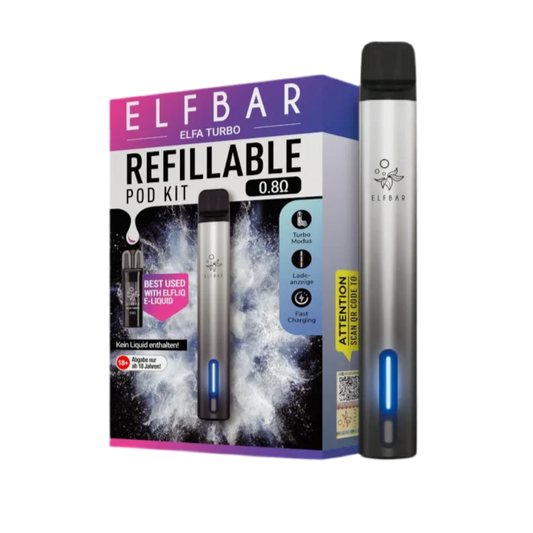 ELFBAR ELFA Turbo Mehrweg-Akku 550 mAh Schwarz