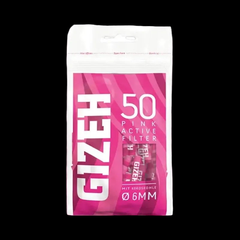 Gizeh - Active Filter Pink - 6mm - 50 Stück