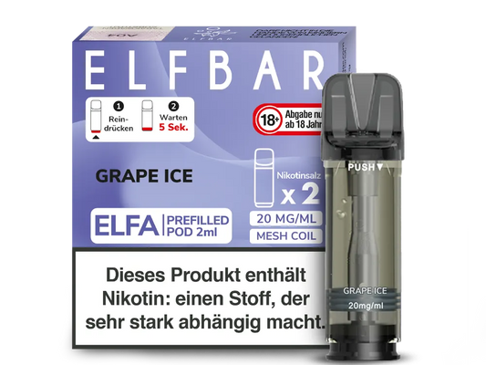 ELFBAR® ELFA Pods Grape Ice 20mg