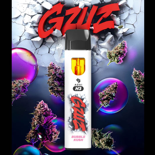 GZUZ - H3BTA Superior Blend Vape - BUBBLE KUSH V2 - 95% H3 - 1ml