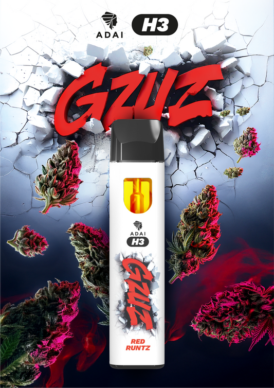 GZUZ - H3BTA Superior Blend Vape Red Runtz V2 - 95% H3 - 1ml