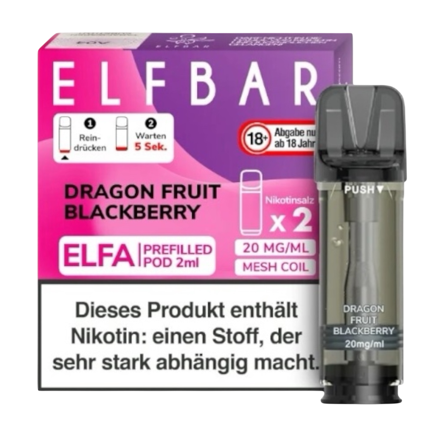 ELFBAR® ELFA Pods Dragon Fruit Blackberry 20mg