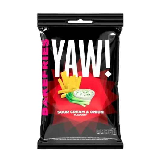 YAW! Bakefries Baked Snack - Sour Cream & Onion 40g