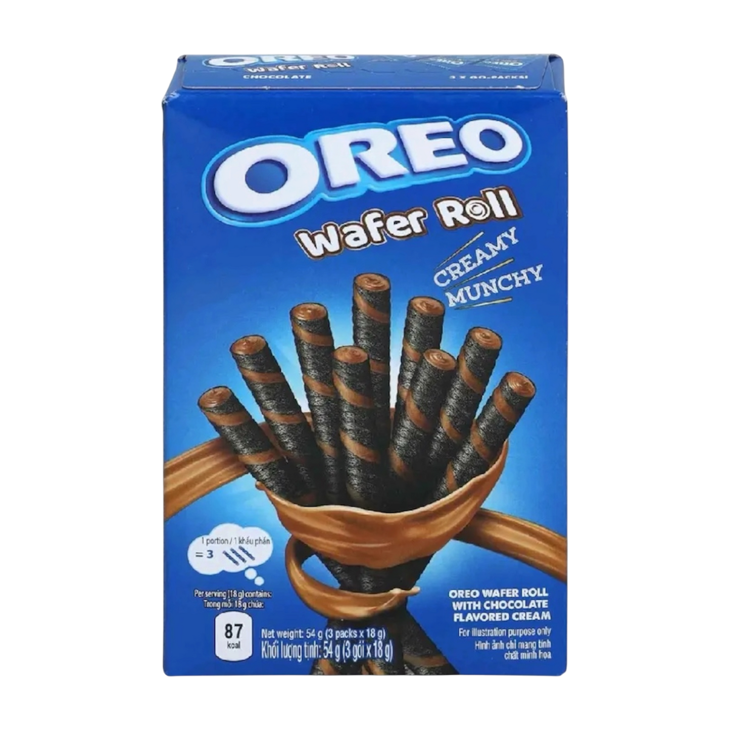 Oreo - Wafer Rolls Chocolate 54g