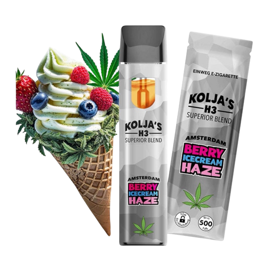 Kolja's H3 Superior- Berry Icecream Haze E-Sisha 1ml - 97%