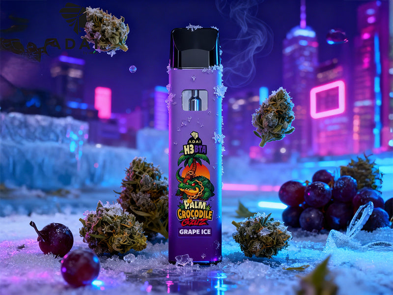 Palm Crocodile Vape - H3BTA Grape Ice 1ml CRD