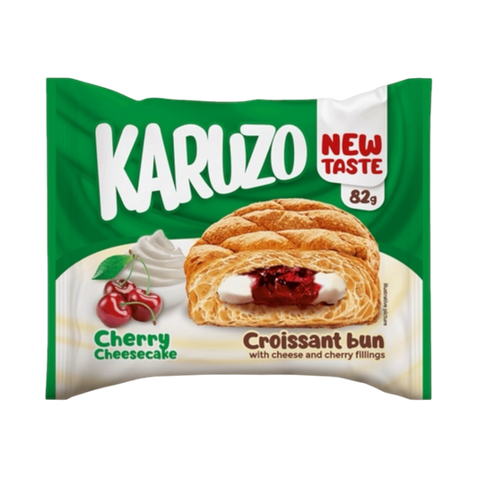 Karuzo Cherry Cheesecake Croissant Bun 82g