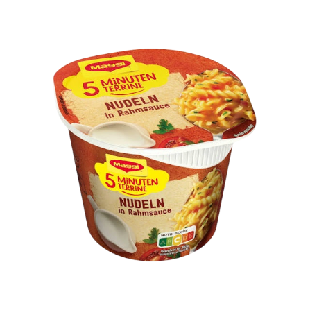 Maggi 5 Min Terrine Nudel in Rahmsoße 61g