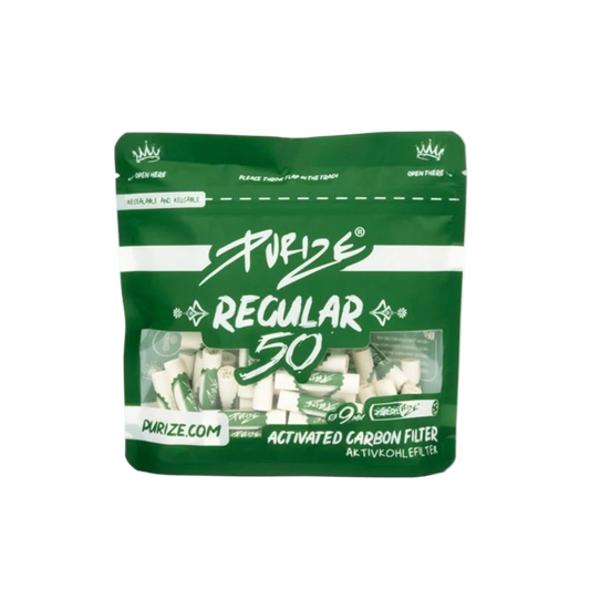 PURIZE® Aktivkohlefilter White 9mm 50 Stk