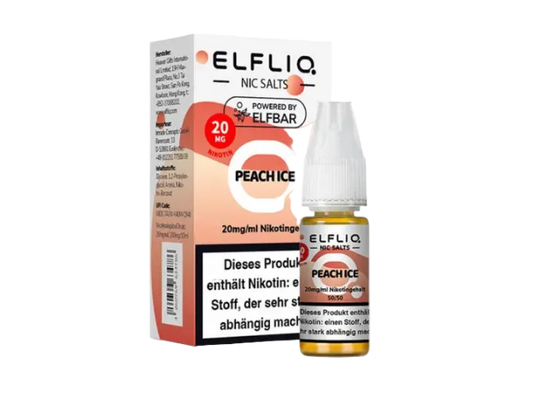 Elf Bar ELFLIQ - Peach Ice - Liquid - 20 mg/ml - 10 ml