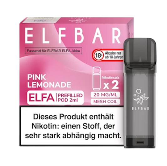 ELFBAR® ELFA Pods – Pink Lemonade (2 Stück)