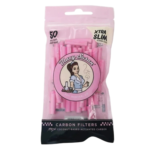 Blazy Susan x PURIZE Aktivkohlefilter – Xtra Slim (50 Stück)