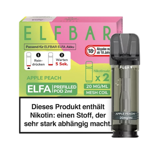 ELFBAR® ELFA Pods – Apple Peach (2 Stück)