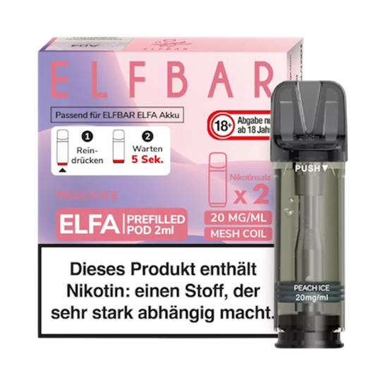 ELFBAR ELFA Pod Peach Ice (Juicy Peach) 20mg